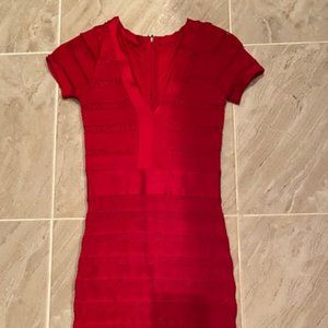 French Connection Red Bandage Dress Size 4